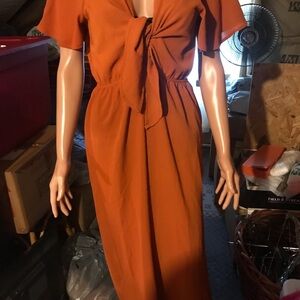Ladies Forever 21 Orange Jumpsuit Size M